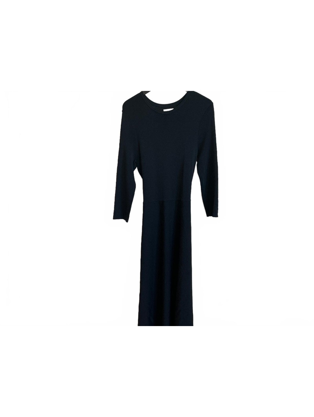 Elisa J Black Fit and Flare Midi Sweater Dress size XL